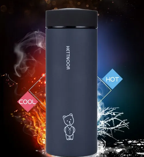 

1PC 350ML 500ML New Fashion Vacuum Flasks & Thermoses Water Bottle Thermos Stainless Steel Vacuum Cup Bottle Straight Cups 1474