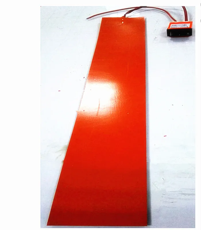 

145*1050*1.5mm Heat Hot Strip for GRP Pipe Flexible silicone rubber heater 220v 800w with ED330L thermostat 1000mm lead wire