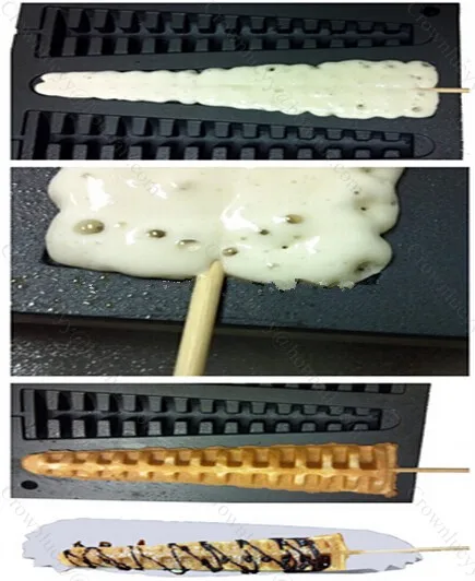 Промышленная эскимо вафельница/чугунная сосновая машинка для приготовления вафель на палочке/рыба в форме кости вафельница