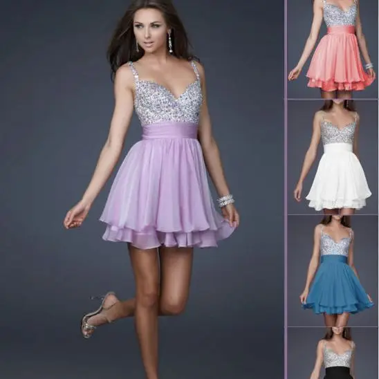 Prom Dresses 2015 New Arrival Mini Short Sleeveles...