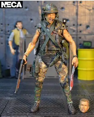 NECA колония морской корпус Наёмник Soliders AVP Хищник инопланетяне 2 7 дюймов Подвижная кукла Фигурка - Цвет: Hicks