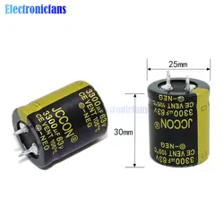 63 в 3300 мкФ 25X30 мм алюминиевый электролитический конденсатор высокочастотный низкий ESR 63V3300uF 25X30 мм через отверстие конденсатор diymore