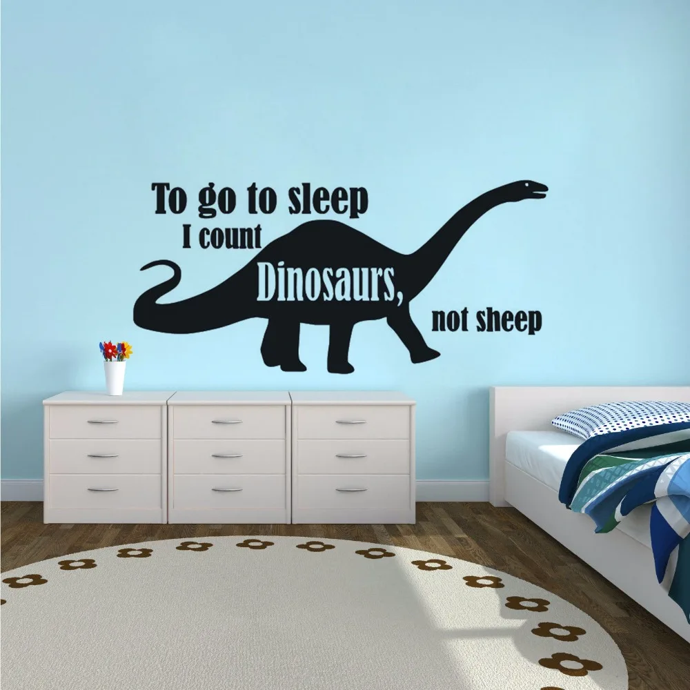 Sticker decal dinosaur dino jurassic wall children room kid decor brachiosaurus
