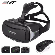 New VR Shinecon II 2.0 Helmet Cardboard Virtual Reality Glasses Mobile Phone 3D Video Movie for 4.7-6.0″ Smartphone with Gamepad