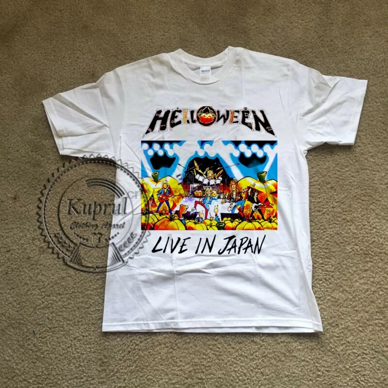 

Vintage Helloween Shirt Live In Japan Tour 88-89 Reprint