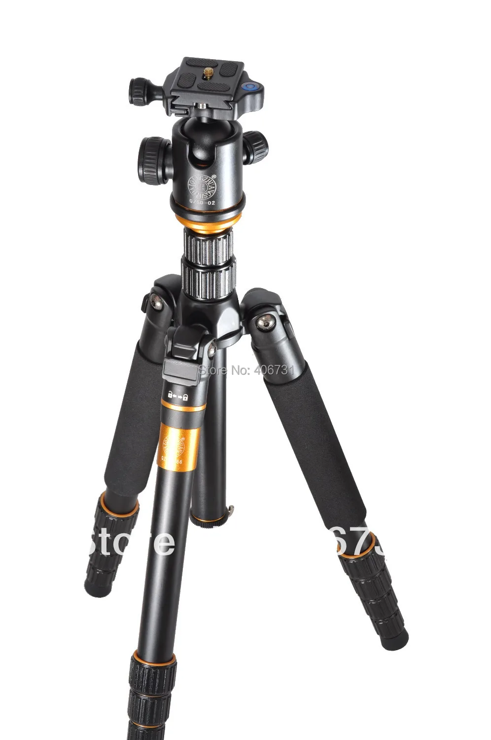 

Professible Magnesium Aluminium Alloy Tripod Monopod Q-666 + Ball Head+ Pocket Kit Portable Traveling Tripod ,Max load to 15kg