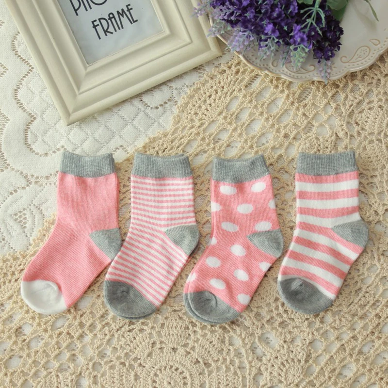 4 PairsLot 2018 High Quality Baby Socks for GirlBoy Socks Children 0-12 Months Newborn Baby Socks (1)