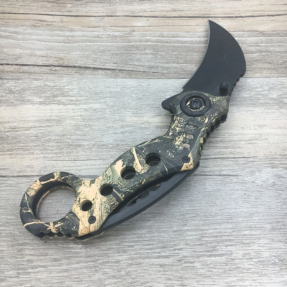 Походный нож Karambit, охотничьи ножи, походный инструмент, тактический нож для выживания, нож из нержавеющей стали, коготь скорпиона, 5 цветов