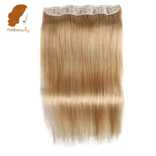 Addbeauty Straight Full Head font b Clip b font font b in b font Machine Made