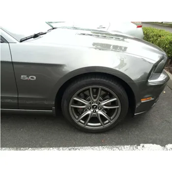 

2 PCS black / chrome 3D "5.0" Fender Emblem badge car Stickers for Mustang GT good quality car-styling