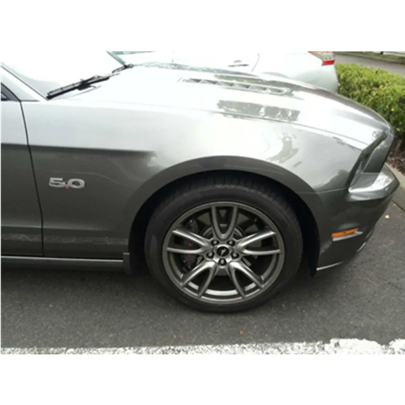 

Free shipping 2x black / chrome 3D "5.0" Fender Emblem badge car Stickers for Mustang GT good quality car-styling