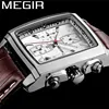 MEGIR Watch Men Waterproof Chronograph Military Male Clock Top Brand Luxury Genuine Leather Business Man Sport Wristwatch 2028 ► Photo 1/6