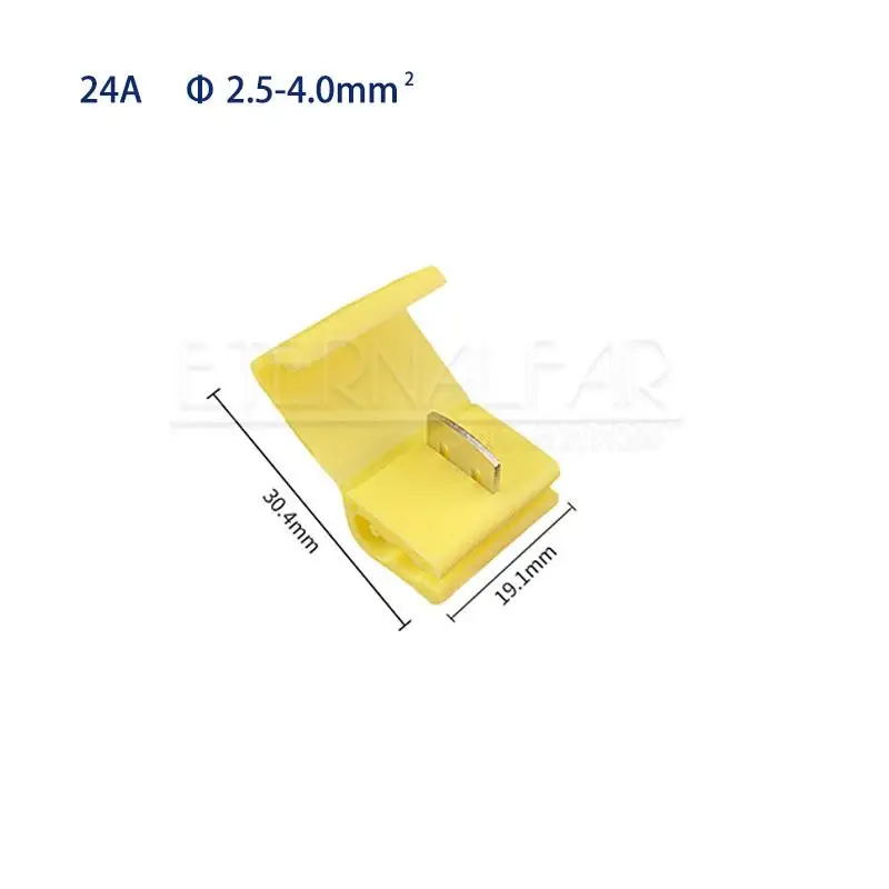 Соединитель линии клеммное соединение Синий Красный быстрое соединение зажим провода обжимной сплиттер губной полос зажим без полосы мягкий дистрибьютор - Цвет: Цвет: желтый