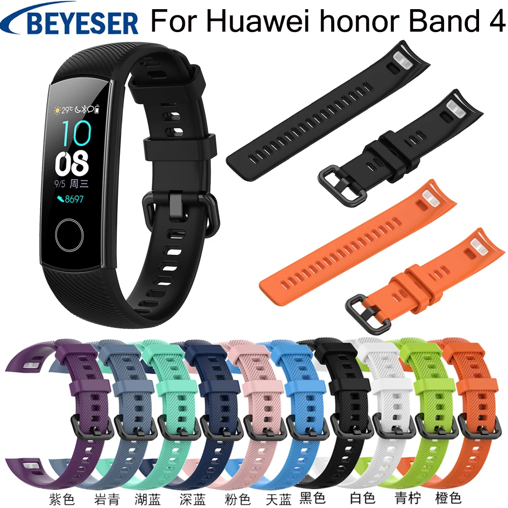 Спортивный Браслет для huawei honor Band 4 умный сменный регулируемый ремешок для huawei honor Band 4 силиконовый ремень