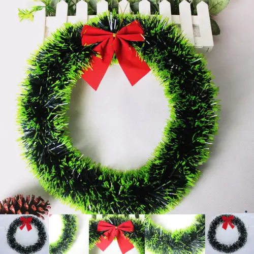 

35cm Christmas Party Decoration Door Wall Window Green Wreath Ball Morvah Decor