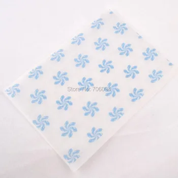 

200pcs 15*21cm Blue printing handmade soap wrapping paper Gift Packing paper Custom Wax paper need extra cost