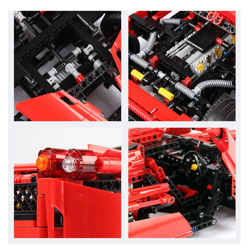 1359 шт F1 гоночный автомобиль 1:10 модель строительные блоки наборы Обучающие DIY Кирпичи игрушки подарки детям подходит Technic 8674 гонщик