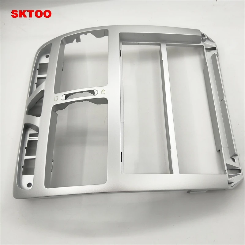 SKTOO подходит для peugeot 307 серебряный инструмент центр воздуха на выходе центр панельный инструмент стол декоративная рамка