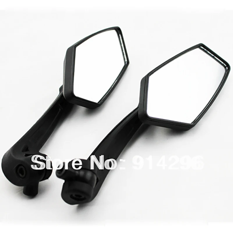 

Motorcycle Handlebar Rear View Side Mirror Rearview Mirrors Universal for Honda Kawasaki Yamaha Suzuki Scooter KTM Benelli Black
