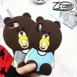 Cute Cartoon 3D Bear Phone Case For iPhone X XR XS Max 7 8 Plus Soft Silicone Cover For iPhone 8 7 6 6S Plus Back Capa Cute Cartoon 3D Bear Phone Case For iPhone X XR XS Max 7 8 Plus Soft Silicone Cover For iPhone 8 7 6 6S Plus Back Capa