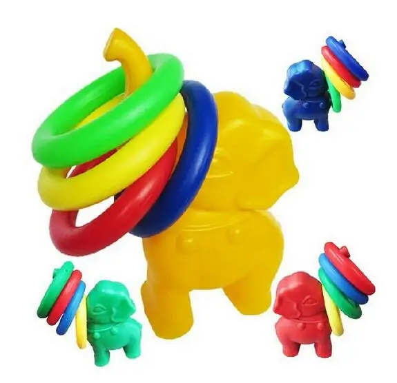 Holiday Party Children Toy Elephant Ring Toss Game Throwing Circlein