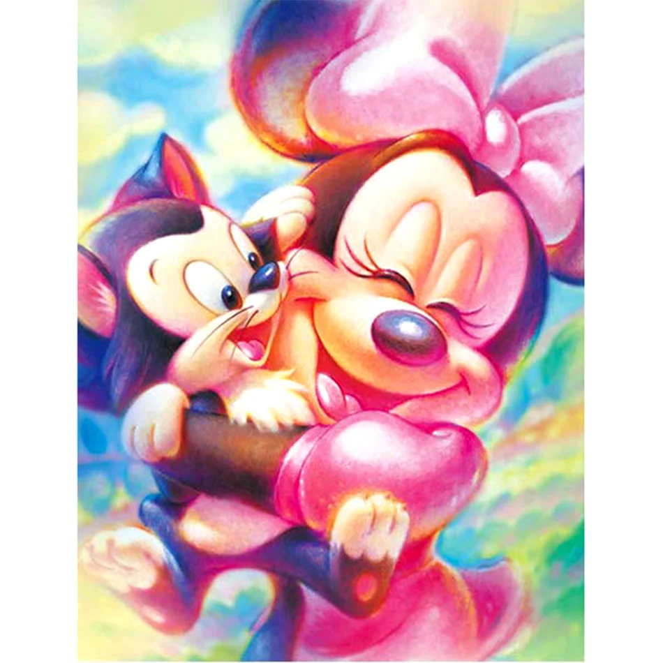 

5D Diamond Embroidery Mickey Mouse Cross Stitch DIY Diamond Painting Full Diamond scenery rhinestones Home Decor gift