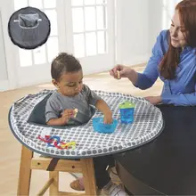 Neues Baby Hochstuhl Matte Kleinkinder Wasserdicht Fütterung Essen Runde Fach Tischset