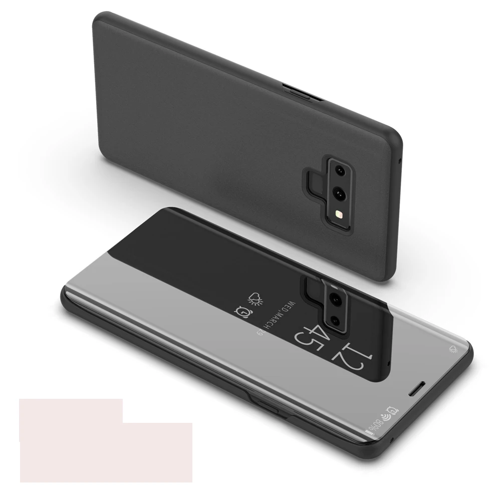 

Note9 Clear View Mirror Flip Case For Samsung Galaxy Note 9 Cover Luxury PU Leather Smart Cover For Samsung Galaxy Note 9 Case