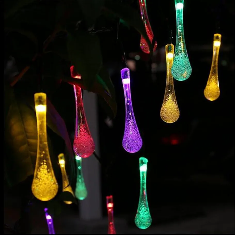 

AC220V 3M 20 LED Bubble Water Drop String Fairy Light for Wedding party christmas decorations for homeGarland Curtain home dec