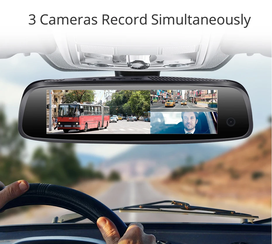 Phisung 3 CHS cameas ram 2GB+ ROM32GB Автомобильная камера в зеркале dvrs Android ADAS gps навигация DashCam 1080P hd Автомобильный видеорегистратор dash камера