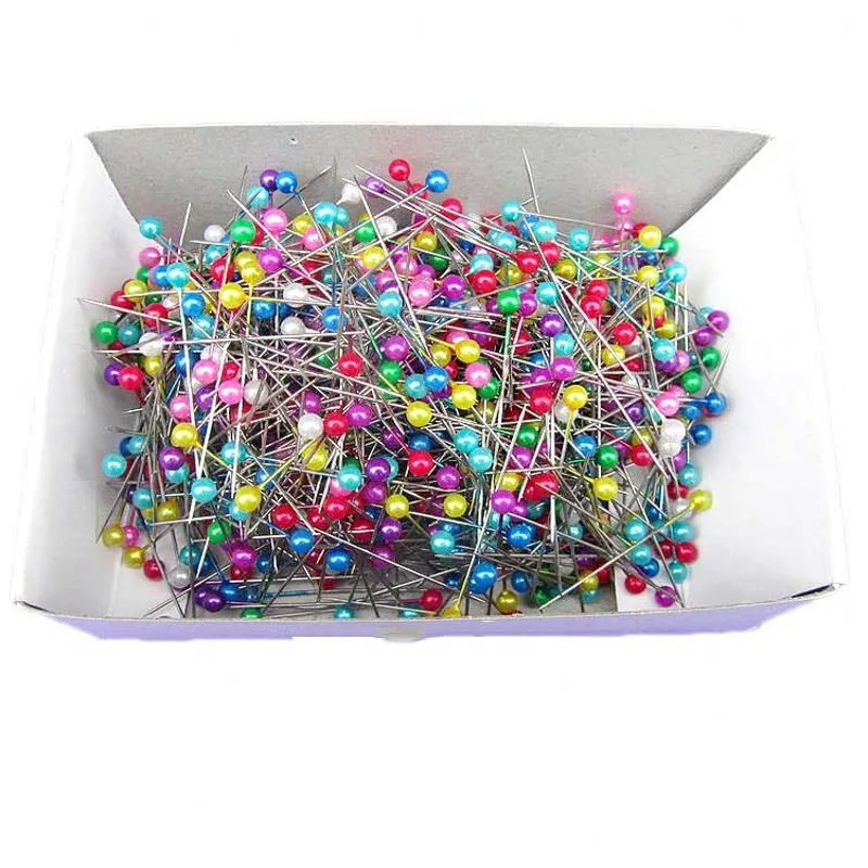 200 pcs/lot Round Pearl Head Dressmaking Pins Weddings Florists Sewing