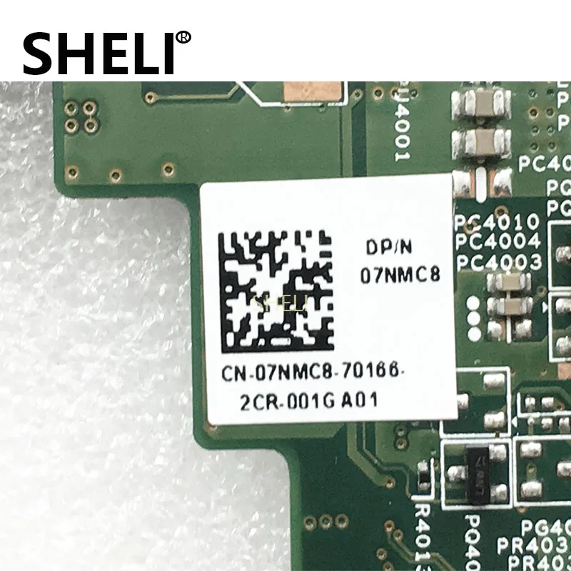 SHELI لديل 07NMC8 اللوحة المحمول انسبايرون 14 N4050 الرئيسي مجلس 7NMC8 HM67 w/HD 6470 M 1 GB DDR3