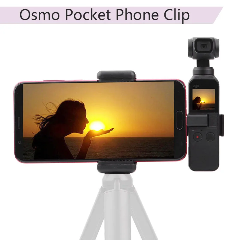Portable Mount for DJI OSMO POCKET 2 Phone Securing Clip Fixing Bracket Stand Holder 1/4'' Handheld Gimbal Connector Adapter |