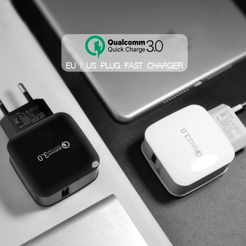 Быстрое зарядное устройство QC3.0 USB адаптер для быстрой зарядки Samsung S8 S9 Note 8 9 Xiaomi Mix