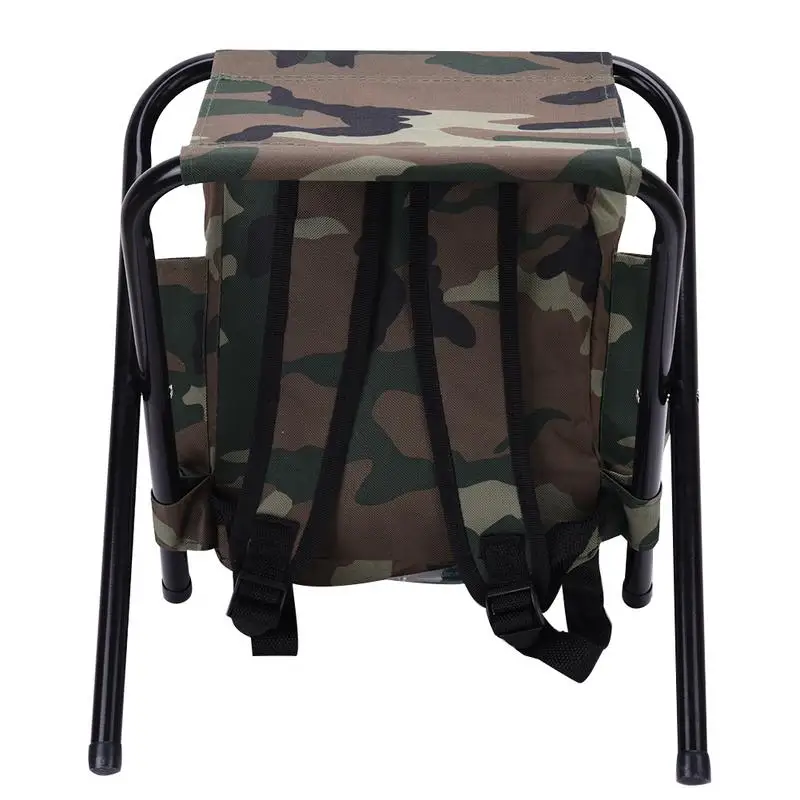 Multi Functional Portable Camouflage Style Fishing Chair Can Be Used As A Backpack For Outdoor Travel Essential Items Multi Functional Portable Camouflage Style Fishing Chair Can Be Used As A Backpack For Outdoor Travel Essential Items