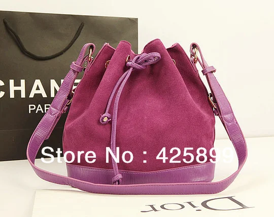 Free Shipping New European matte leather bucket bag shoulder diagonal handbags | Багаж и сумки
