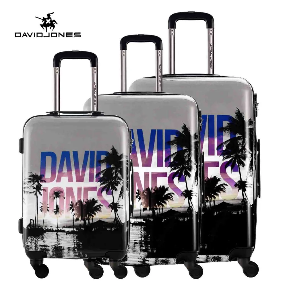Buy DAVIDJONES 3 PIECE luggage Set hardside vintage