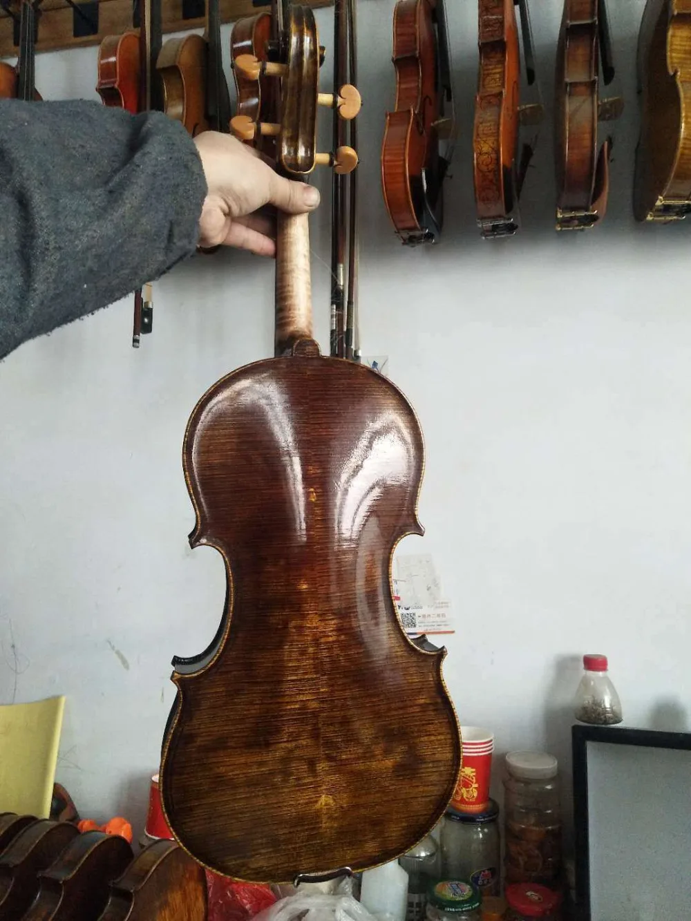 Master 16 "Viola модель Маджини nice задняя Дека из огненного клена and size ручная работа No2