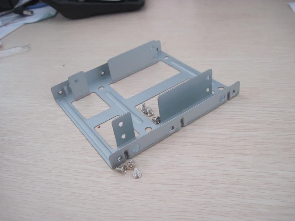 

Dual 2.5" inch HDD SSD Hard Drive Slot to 3.5" Converter Tray Caddy Carrier Bracket with Screws