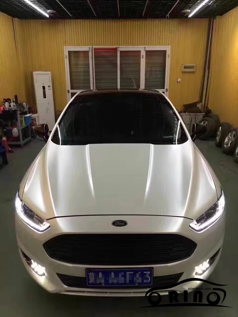 Metallic Pearl White Film Sticker-2