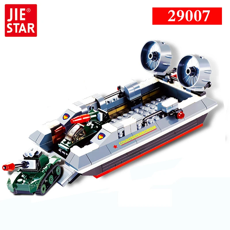 29007 282pcs Military Anti-terrorism Series Sea Horse Hovercraft Building Block Building Block For Kid Compatible Legoing 29007 282pcs Military Anti-terrorism Series Sea Horse Hovercraft Building Block Building Block For Kid Compatible Legoing
