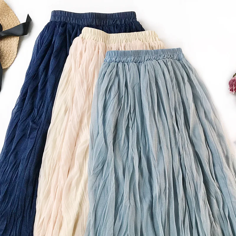 Sherhure 2019 Summer Women Skirts Stretch High Waist Women A-Line Midi Skirt Faldas Jupe Femme Boho Women Skirt Saia