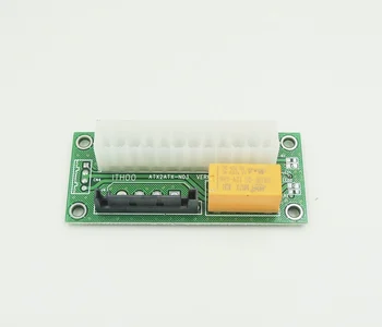 

free shipping PC Desktop ATX 24-Pin Dual PSU Power Synchronous Start Extender Cable Card adapter For BTC Miner Machine
