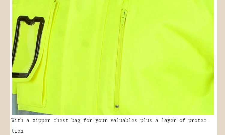 Светоотражающие куртка + Штаны высокая видимость Для мужчин Открытый Рабочая Топы корректирующие флуоресцентный желтый мульти-карманы