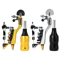 Алюминиевая электрическая машинка для татуажа машина Liner Shader золотые чернила душ с ручкой тату мотор Пистолет наборы поставка для художников