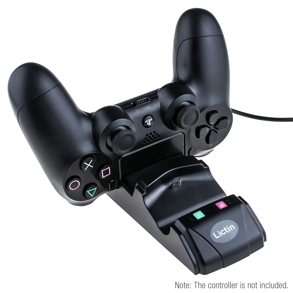Rovtop Dual usb зарядная док-станция Подставка для PS4 playstation 4 игровой контроллер зарядное устройство Подставка под смартфон для PS 4