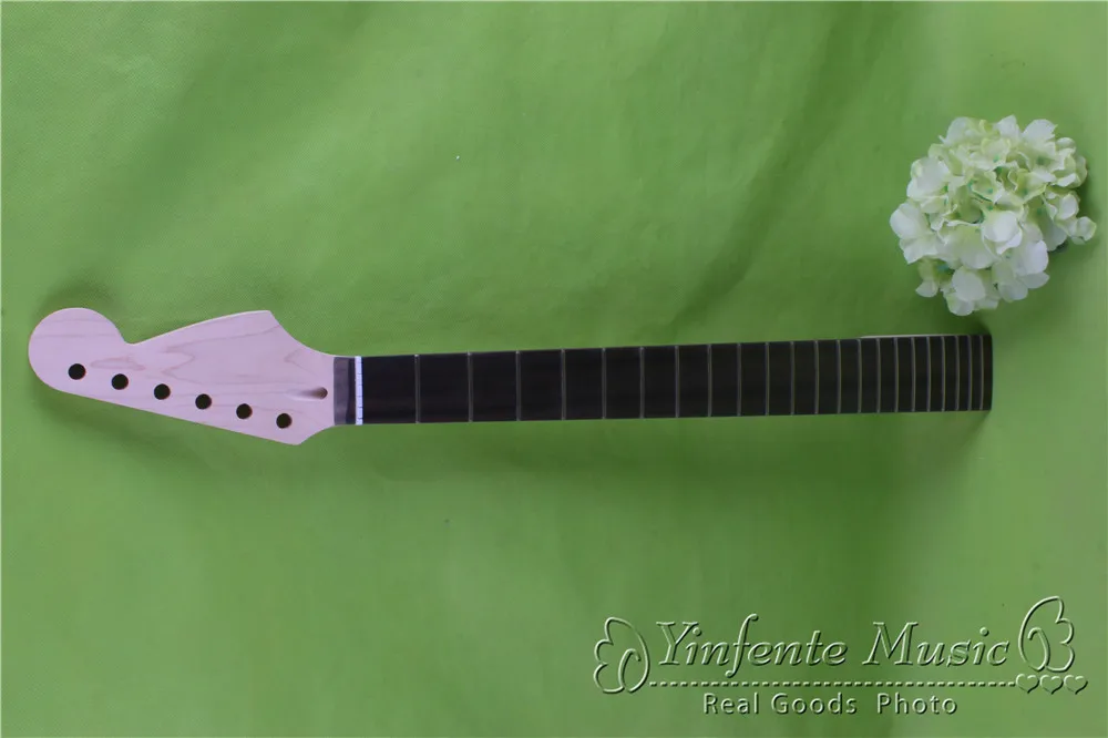 

one Solid wood unfinished electric Guitar neck 22 fret ROSEWOOD FINGERBOARD