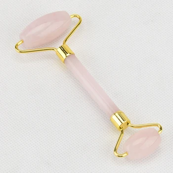 Double Head Massager Rollers Natural Rose Health Beauty Tool