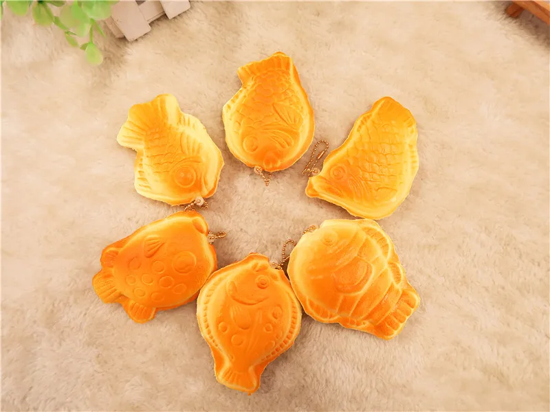 Kuutti Squishy медленно поднимающийся мягкий ароматизированный Taiyaki Япония еда Squishies оригинальная упаковка сотовый телефон ремень подарок для детей мальчиков