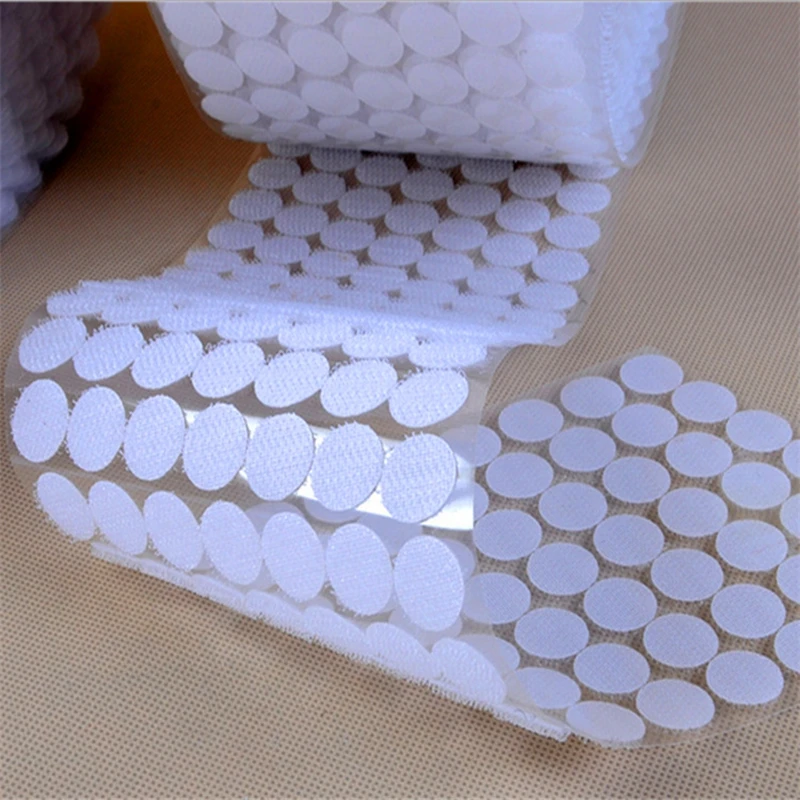 

300Pair/lot Useful Self-adhesive Magic Nyloy Double-sided Table Chair feet Protection Magic Stickers Pad Hair Sticker Wholesale